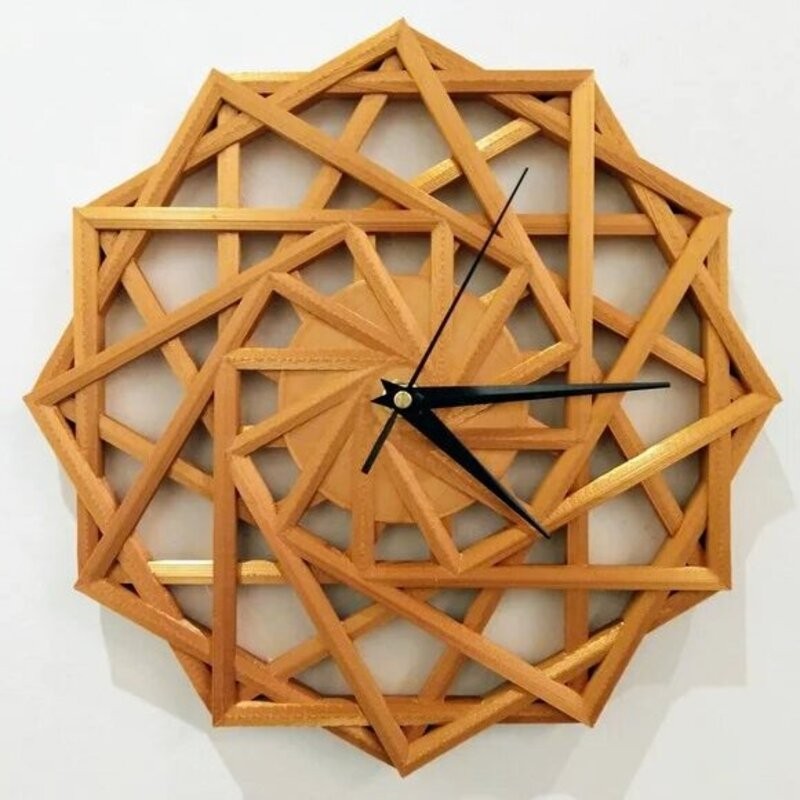 Reloj de pared geométrico